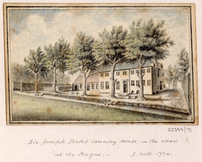 En serie skisser, utsikter i Storbritannia, kontinentet og Amerika 1772-1778 (akvarell) av British School