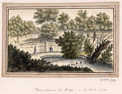 En serie skisser, utsikter i Storbritannia, kontinentet og Amerika 1772-1778 (akvarell) av British School