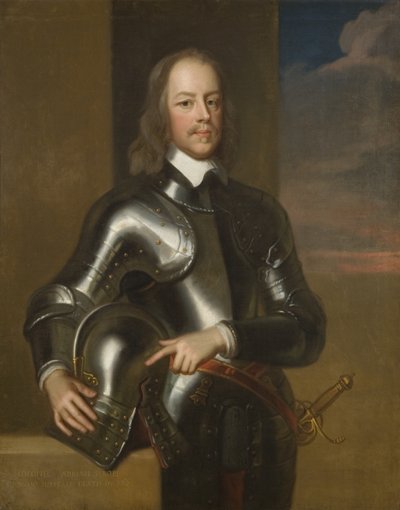 Oberst Adrian Scrope, siste guvernør i Bristol 1649-55 (olje på lerret) av British School