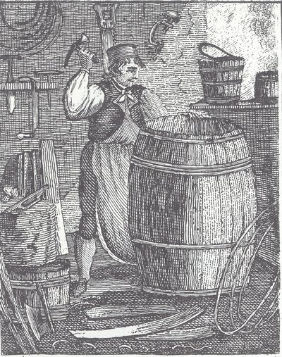 Cooper lager fat (gravering) av British School