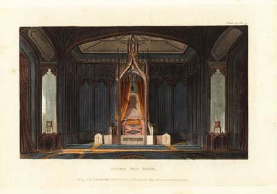 Design for et gotisk soverom av British School