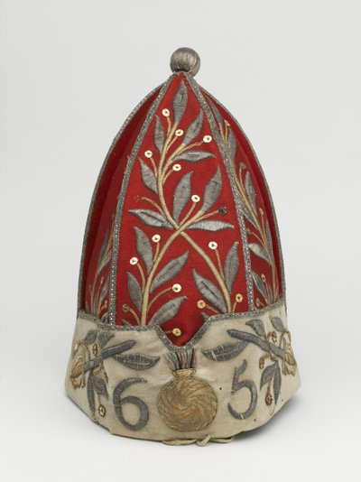 Offisers grenaderhette, 65th Regiment of Foot, 1758 ca. av British School