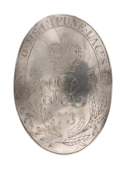 Skulderbelteplate, 73rd (Highland) Regiment of Foot, ca. 1788 (skulderbelteplate) av British School