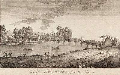 Utsikt over Hampton Court fra elven av British School