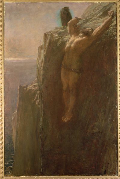 Prometheus bundet, 1889 av Briton Riviere