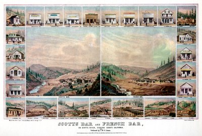 Scotts Bar og French Bar, ved Scotts River, Siskiyou County, California, 1856 1937. av Britton and Rey
