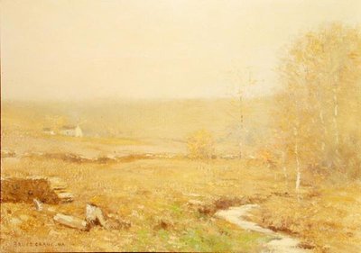 november morgen (olje på lerret) av Bruce Crane