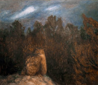 Ørneuglen langt inne i skogen av Bruno Andreas Liljefors