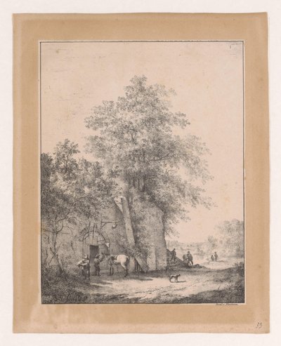 Landskap med gjestgiveri Landskap (serietittel) av Bruno van Straaten (I)