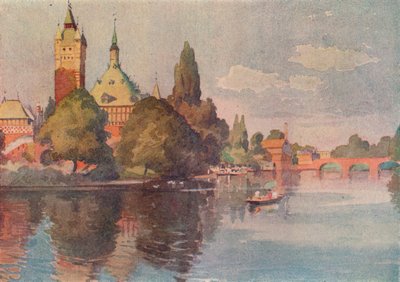 Shakespeare Memorial Theatre, Stratford On Avon, c1905 av Buddig Anwylini Pughe