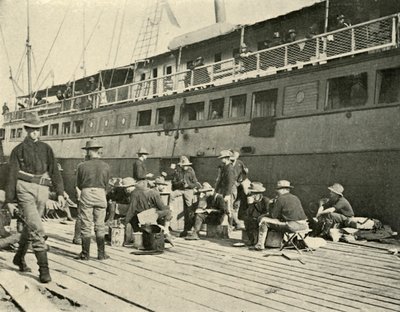 13. infanteri ved frokost, spansk-amerikansk krig, 11. juni 1898, 1899. av Burr McIntosh