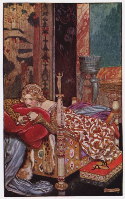 Illustrasjon for The Cloister and The Hearth av Charles Reade (farge litho) av Byam (after) Shaw