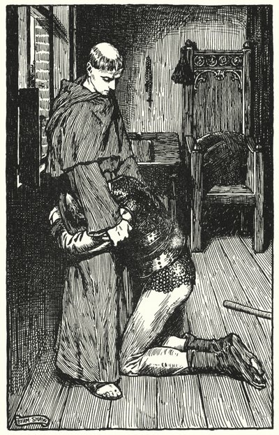 Illustrasjon for The Cloister and The Hearth av Charles Reade (litho) av Byam (after) Shaw