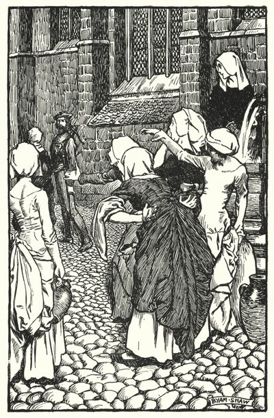Illustrasjon for The Cloister and The Hearth av Charles Reade (litho) av Byam (after) Shaw