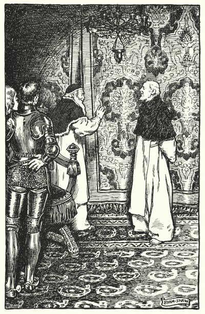 Illustrasjon for The Cloister and The Hearth av Charles Reade (litho) av Byam (after) Shaw