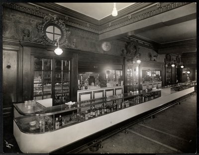 En bar på Robert Treat Hotel, Newark, New Jersey, 1916 (sølv gelatintrykk) av Byron Company