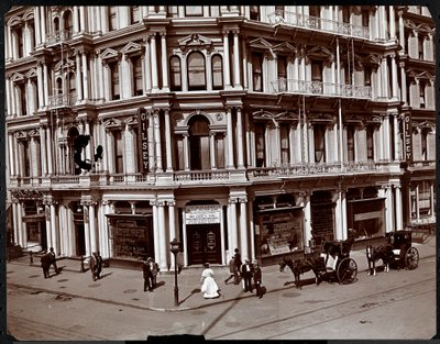 Gilsey House, Broadway and 29th Street, New York, ca. 1905 (sølv gelatintrykk) av Byron Company