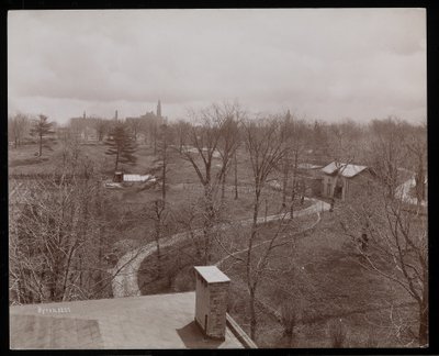 En del av Erlich-godset på Hudson, New York, 1896-98 (sølv gelatintrykk) av Byron Company