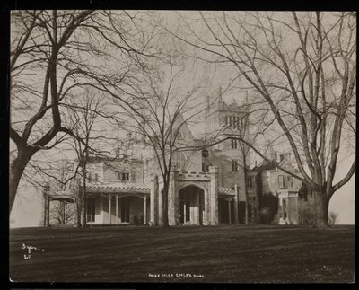 Helen Gould-godset (avdøde Jay Gould-residens) i Tarrytown, New York, 1893-94 (sølvgelatintrykk) av Byron Company