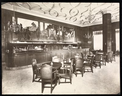 The Old King Cole Bar på Hotel Knickerbocker, 1906 (sølv gelatintrykk) av Byron Company