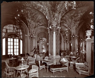 The Tea Room på Hotel Prince George, 1907 (sølv gelatintrykk) av Byron Company