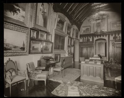 Kunstgalleriet til Helen Gould-godset (sen Jay Gould-residens) i Tarrytown, New York, 1893-94 (sølvgelatintrykk) av Byron Company
