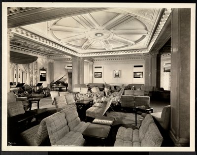 Salongen, ser østover mot Hotel White, 37th Street og Lexington, New York, 8. mars, 1937 (sølv gelatintrykk) av Byron Company