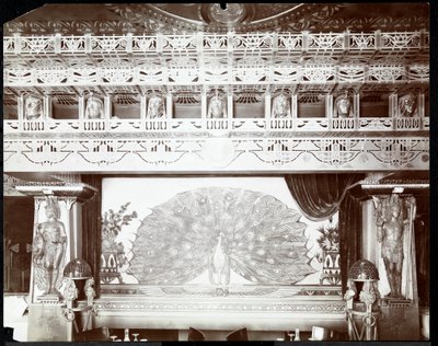 Restauranten på Murray's Hotel, detalj, ca. 1908 (sølv gelatintrykk) av Byron Company