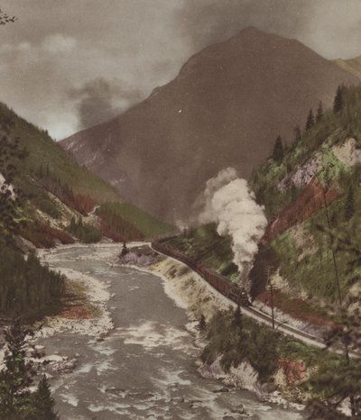 The Kicking Horse Canyon (fargebilde) av Byron Hill Harmon