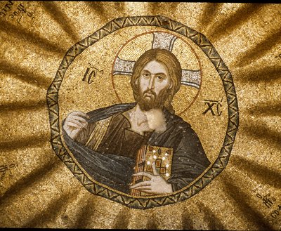 Kristus pantokrator (eller Kristus i herlighet) (mosaikk av Byzantine