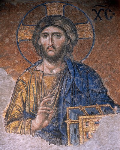 Deesis Kristus i Hagia Sophia (mosaikk) av Byzantine