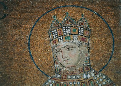 Keiserinne Zoe i Hagia Sophia (mosaikk) av Byzantine