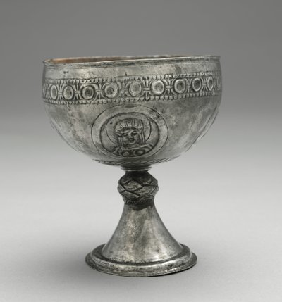 Kalk fra Beth Misona-skatten, Konstantinopel eller Syria, ca. 500-700 (sølv) av Byzantine Byzantine