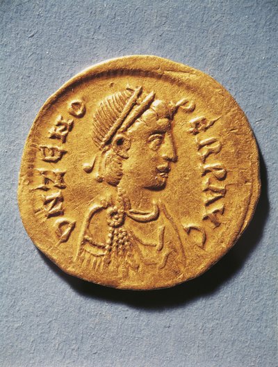 Numismatikk, Antikkens Roma, Mynt som representerer Zeno, keiseren av det bysantinske riket av Byzantine Byzantine