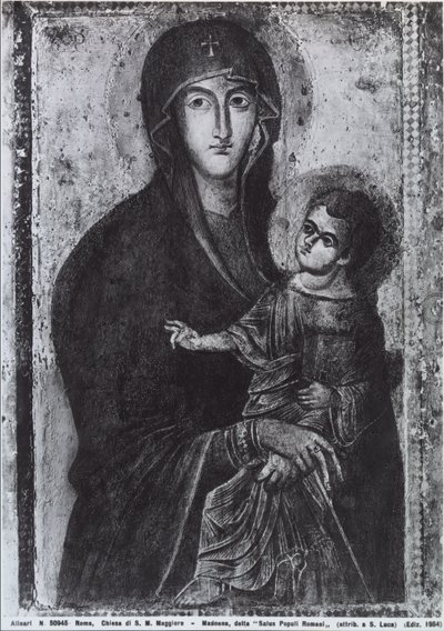 Salus Populi Romani (tempera på panel) av Byzantine Byzantine