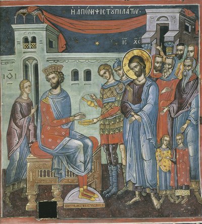 Pilatus vasker hendene, 1500-tallet av Byzantine Byzantine