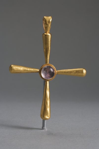 Kors (gull og ametyst) av Byzantine School