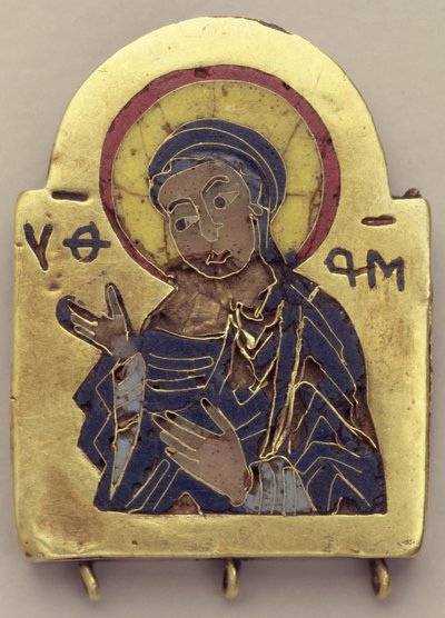 Ikon av jomfru Maria av Byzantine School