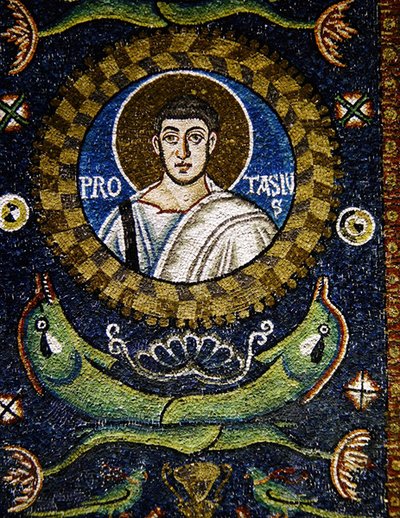 St. Protasio (mosaikk) av Byzantine School