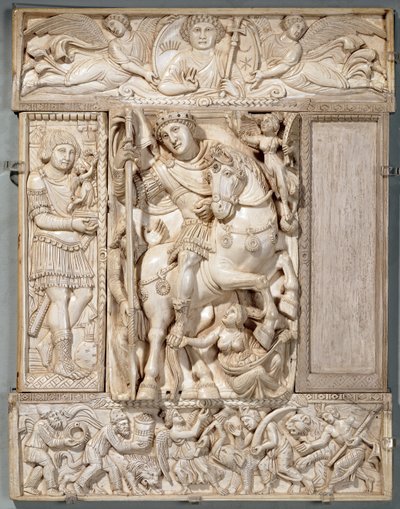 Keiseren Triumphant, kjent som Barberini-elfenbenet, 500-550 e.Kr. av Byzantine School