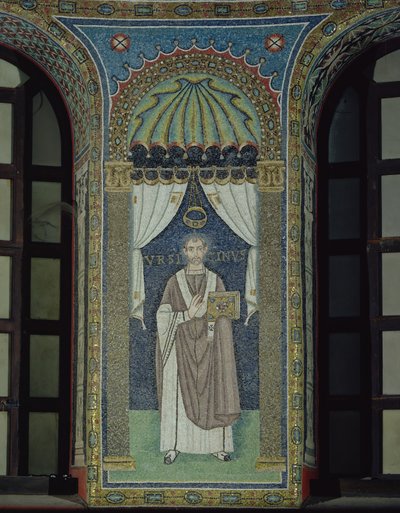 Ursicino, en biskop av Ravenna (mosaikk) av Byzantine School