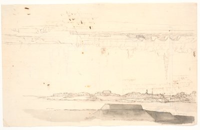To prospekter av København. Den med Frelserens kirke av C.A. Lorentzen