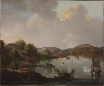 Utsikt over Frederikshald i Norge av C.A. Lorentzen
