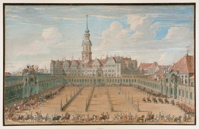 Parade av damenes ringløp, Dresden av C.H. Fritzsche