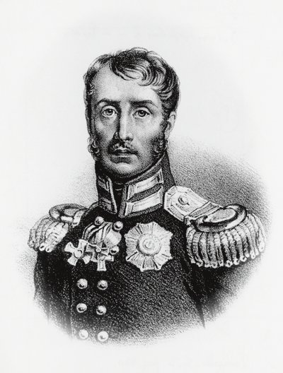 Portrett av Frederick William III (1770-1840), konge av Preussen fra 1797, gravering av J.B. and Brown J. Rowbotham