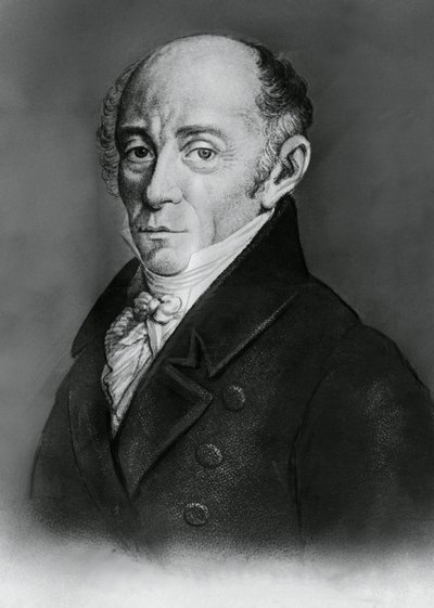 Portrett av Muzio Clementi (1752-1832), italiensk komponist og pianist, gravering av J.B. and Brown J. Rowbotham