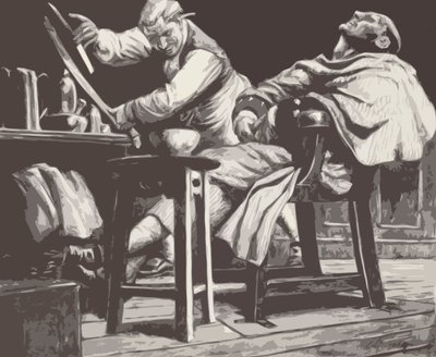 Sweeney Todd (litografi) av C.L. Doughty