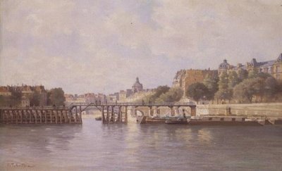 Broen ved Le Estacade, Paris av C.T. Guillermot