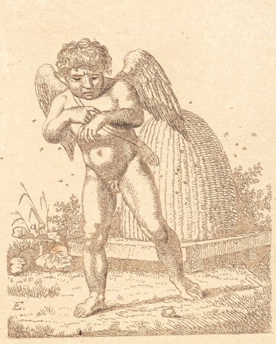 Amor bitt av en bie av Christoffer Wilhelm Eckersberg