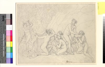 Diana og Actaeon. av Christoffer Wilhelm Eckersberg